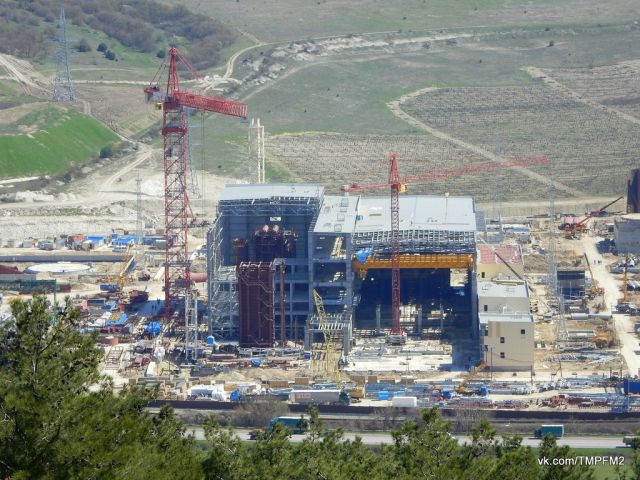 Строительство Севастопольской ТЭС. Апрель 2017. 